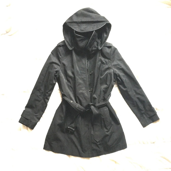 ralph lauren hooded trench coat